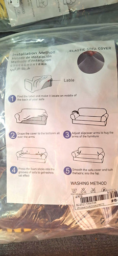 Elastic stretch sofa slipcover - stretch,