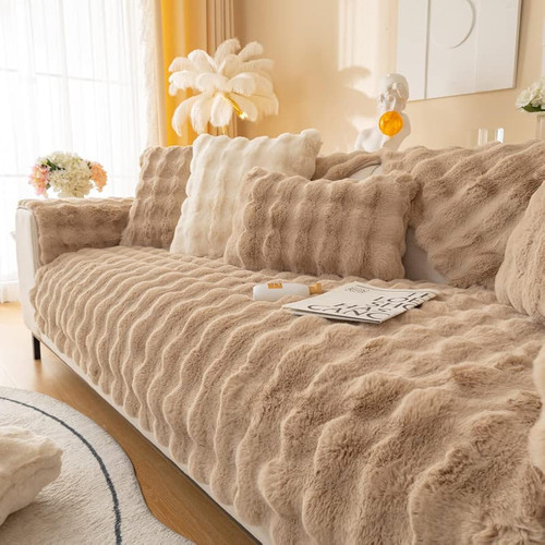 Soft plush sofa cover - 1, 3
