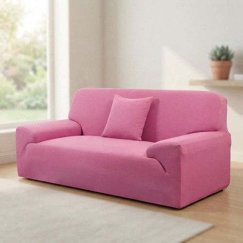 Elegant fuchsia stretch sofa - stretch,