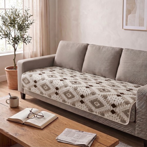 Thick plush sofa cover - thick,