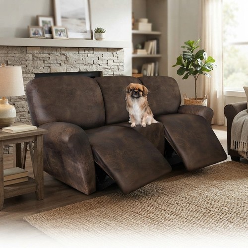 Piece spandex recliner couch - 8-piece,