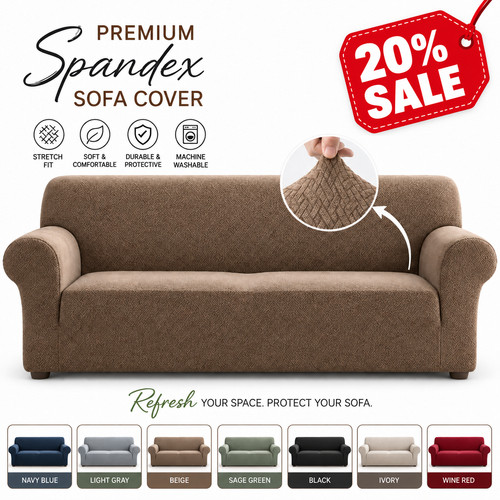 Premium elastic stretch sofa - elastic,