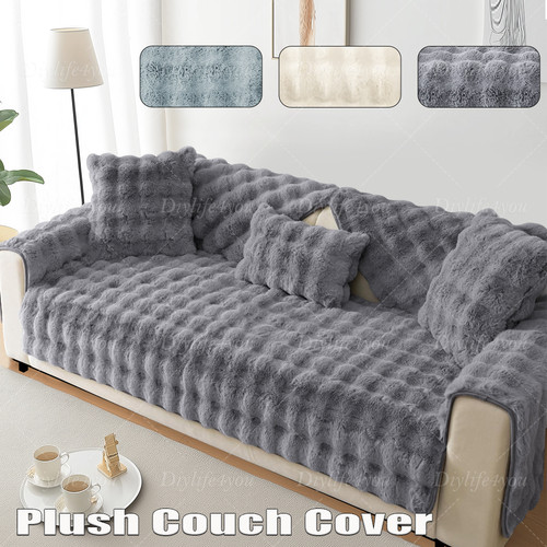 Soft fluffy fur sofa covers - fur,