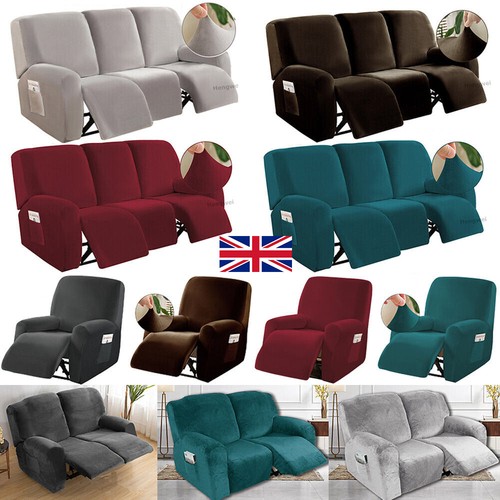 Velvet recliner sofa - recliner, cover
