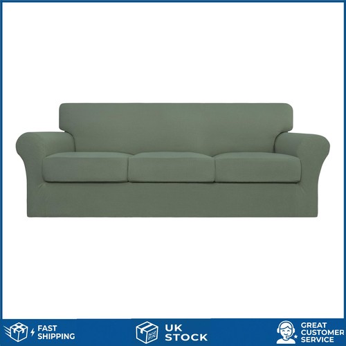 Greyish green stretch - green, sofa