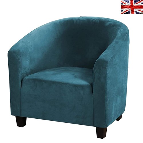 Soft velvet tub chair cover - soft,