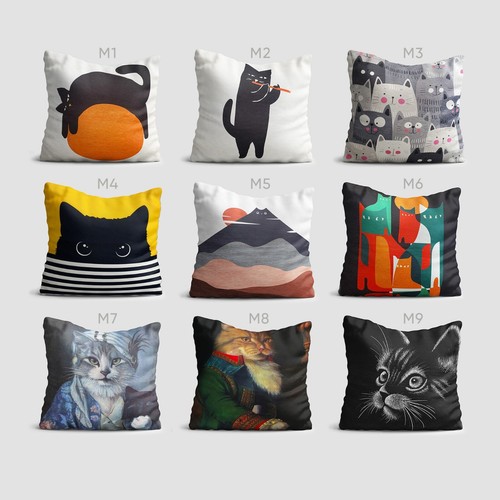 Cat cushion covers with - cushion, soft