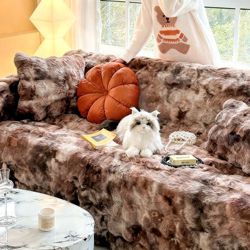 Soft faux rabbit - faux, sofa