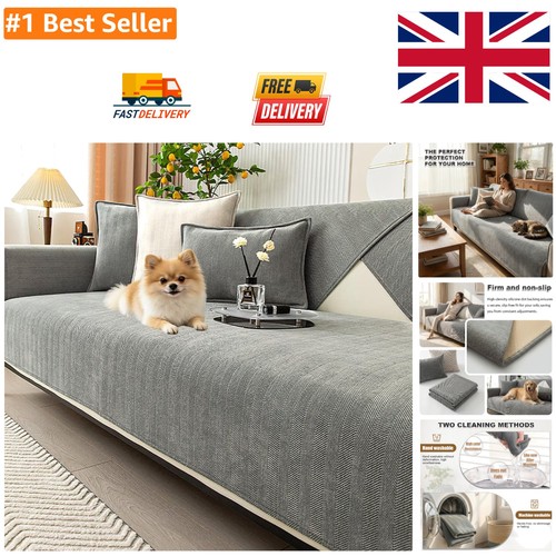Thick textured chenille sofa - textured,