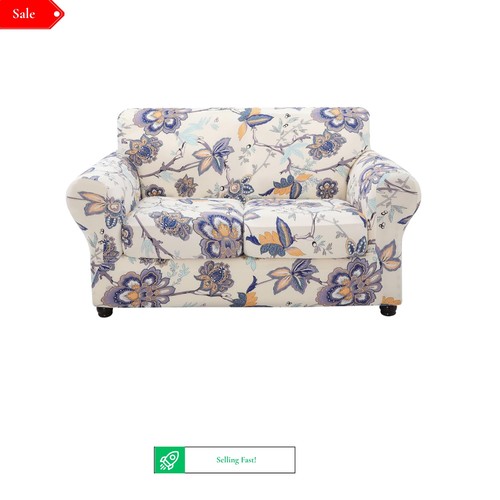 Stretch floral couch - floral, cover